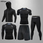 Carica l&#39;immagine nel visualizzatore di Gallery, Gym Rashguard Men&#39;s Fitness Compression Suit | Classic Black
