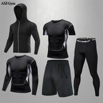 Carica l&#39;immagine nel visualizzatore di Gallery, Gym Rashguard Men&#39;s Fitness Compression Suit | Classic Black
