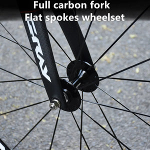 Gray 700C Fixed Gear Bike | Aluminum Frame Carbon Fork