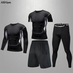 Carica l&#39;immagine nel visualizzatore di Gallery, Gym Rashguard Men&#39;s Fitness Compression Suit | Classic Black
