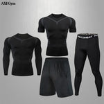 Carica l&#39;immagine nel visualizzatore di Gallery, Gym Rashguard Men&#39;s Fitness Compression Suit | Classic Black
