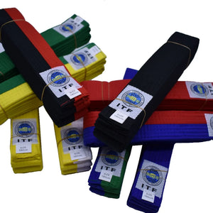 High-Quality Taekwondo and JUDO Belts ITF - Pure Cotton Martial Arts