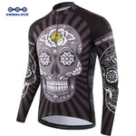 Cargar imagen en el visor de la galería, Pro Long Sleeve Cycling Jersey - Skull Design
