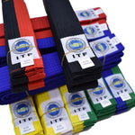 Carica l&#39;immagine nel visualizzatore di Gallery, High-Quality Taekwondo and JUDO Belts ITF - Pure Cotton Martial Arts
