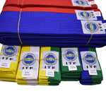 Carica l&#39;immagine nel visualizzatore di Gallery, High-Quality Taekwondo and JUDO Belts ITF - Pure Cotton Martial Arts
