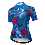 Cargar imagen en el visor de la galería, Weimostar Skull Cycling Jersey - Women&#39;s Short Sleeve MTB &amp; Road
