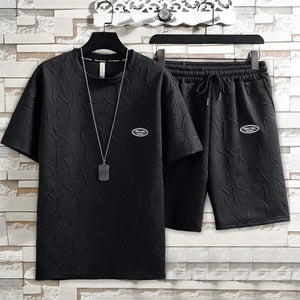 Deep Crotch Casual Summer Tracksuit | Men's Two-Piece Set