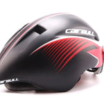 Load image into Gallery viewer, Aero TT Road Bicycle Helmet with Goggles | Racing Safety
