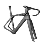 Cargar imagen en el visor de la galería, Full Carbon Disc Brake Road Bike Frame Hidden Cable Racing BSA T47 Cyclocross Bicycle Frame Di2 With Handlebar
