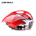 Carica l&#39;immagine nel visualizzatore di Gallery, Aero TT Road Bicycle Helmet with Goggles | Racing Safety
