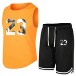 Carica l&#39;immagine nel visualizzatore di Gallery, Summer Sleeveless T-Shirt Set | Men&#39;s Quick Dry Tank Top + Shorts
