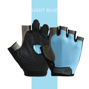 Breathable Weightlifting Gym Gloves – Anti-Slip Fingerless