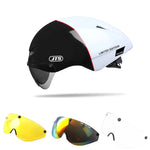 Carregar imagem no visualizador da galeria, JTS Bicycle Helmet with Goggles | Riding Safety Hat
