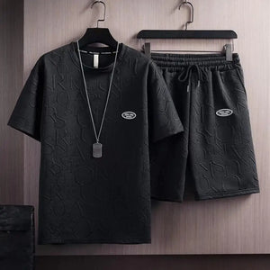 Deep Crotch Casual Summer Tracksuit | Men's Two-Piece Set