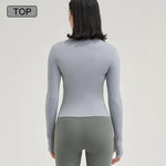 Carica l&#39;immagine nel visualizzatore di Gallery, SOISOU Nylon Gym Top | Breathable Yoga Shirt for Women
