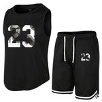 Carica l&#39;immagine nel visualizzatore di Gallery, Summer Sleeveless T-Shirt Set | Men&#39;s Quick Dry Tank Top + Shorts
