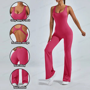 Women’s Workout Jumpsuit: Yoga Bodysuit & Butt Lift