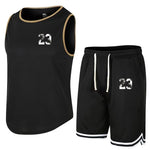 Carica l&#39;immagine nel visualizzatore di Gallery, Summer Sleeveless T-Shirt Set | Men&#39;s Quick Dry Tank Top + Shorts
