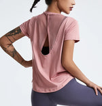 Load image into Gallery viewer, Loose Yoga Tops Women | Quick-Drying Short-Sleeved Fitness T-Shirts
