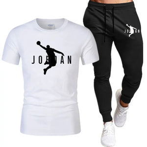 Men's Long Pants Set | T-Shirt & Casual Pants