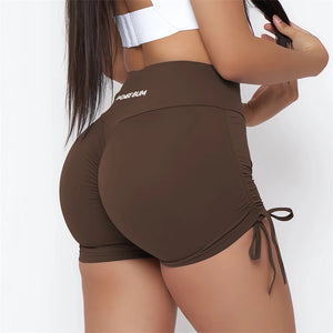 Pchee V-Waist Scrunch Butt Shorts Women Yoga Gym