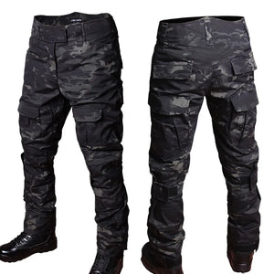 Camo Tactical Sets Men Long Sleeve + Cargo Pants