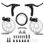 Carica l&#39;immagine nel visualizzatore di Gallery, BUCKLOS MTB Disc Brake Set 160mm Mechanical Calipers &amp; Rotor
