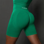 Carregar imagem no visualizador da galeria, High Waist Seamless Gym Shorts for Women | Scrunch Butt Booty
