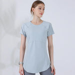 Carregar imagem no visualizador da galeria, Slim Yoga Shirts Women | Quick-Drying Fitness Sportswear
