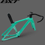 Cargar imagen en el visor de la galería, Full Carbon Disc Brake Road Bike Frame Hidden Cable Racing BSA T47 Cyclocross Bicycle Frame Di2 With Handlebar
