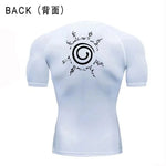 Cargar imagen en el visor de la galería, Anime Men&#39;s Compression T-Shirt | Dark Blue Running Gym Top
