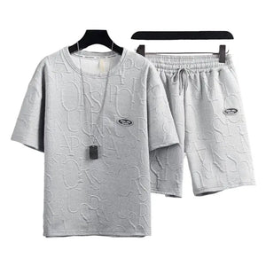 Deep Crotch Casual Summer Tracksuit | Men's Two-Piece Set