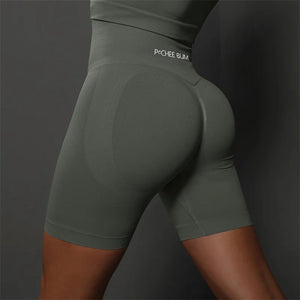 High Waist Seamless Gym Shorts for Women | Scrunch Butt Booty