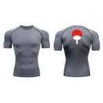 Cargar imagen en el visor de la galería, Anime Men&#39;s Compression T-Shirt | Dark Blue Running Gym Top
