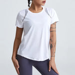 Load image into Gallery viewer, Loose Yoga Tops Women | Quick-Drying Short-Sleeved Fitness T-Shirts
