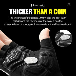 Half Finger Bike Gloves Gel Pads Shockproof Men Women