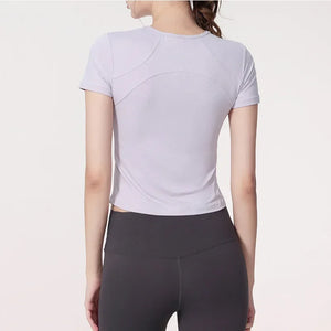 Yoga Jacket Women | Short Sleeve Fitness Suit | Breathable Sportswear