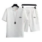 Cargar imagen en el visor de la galería, Deep Crotch Casual Summer Tracksuit | Men&#39;s Two-Piece Set
