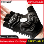 Carica l&#39;immagine nel visualizzatore di Gallery, Half Finger Bike Gloves Gel Pads Shockproof Men Women
