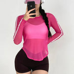 Cargar imagen en el visor de la galería, Cloud Hide Sexy Ladies Sports Shirt | Fitness Yoga Top Long Sleeve
