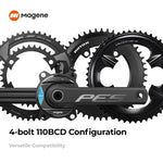 Carica l&#39;immagine nel visualizzatore di Gallery, Magene PES P505 Power Meter Crankset 110BCD
