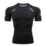 Cargar imagen en el visor de la galería, Men’s Short Sleeve Rash Guard | Quick Dry Fitness T-Shirt
