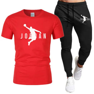 Men's Long Pants Set | T-Shirt & Casual Pants