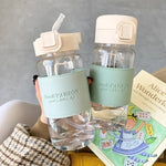 Carica l&#39;immagine nel visualizzatore di Gallery, Creative Water Bottle with Straw Portable Drinkware
