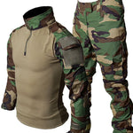 Cargar imagen en el visor de la galería, Camo Tactical Sets Men Long Sleeve + Cargo Pants
