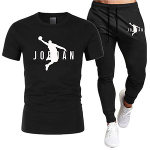 Men's Long Pants Set | T-Shirt & Casual Pants