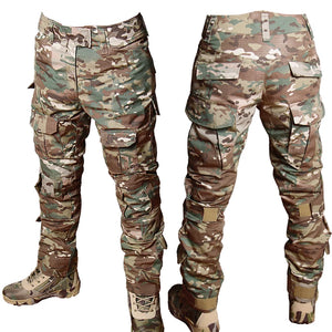 Camo Tactical Sets Men Long Sleeve + Cargo Pants