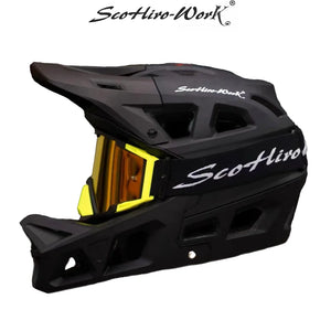 MTB Full Face Cycling Helmet | Men's DH BMX Safety Cap