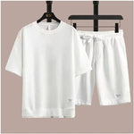 Cargar imagen en el visor de la galería, Trendy Casual Sporty Ice Silk Shorts Set
