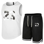 Carica l&#39;immagine nel visualizzatore di Gallery, Summer Sleeveless T-Shirt Set | Men&#39;s Quick Dry Tank Top + Shorts
